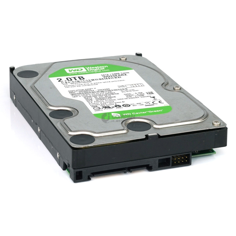 WD20EARX WD HARD DRIVE 2TB 7.2K 6G 64MB SATA LFF